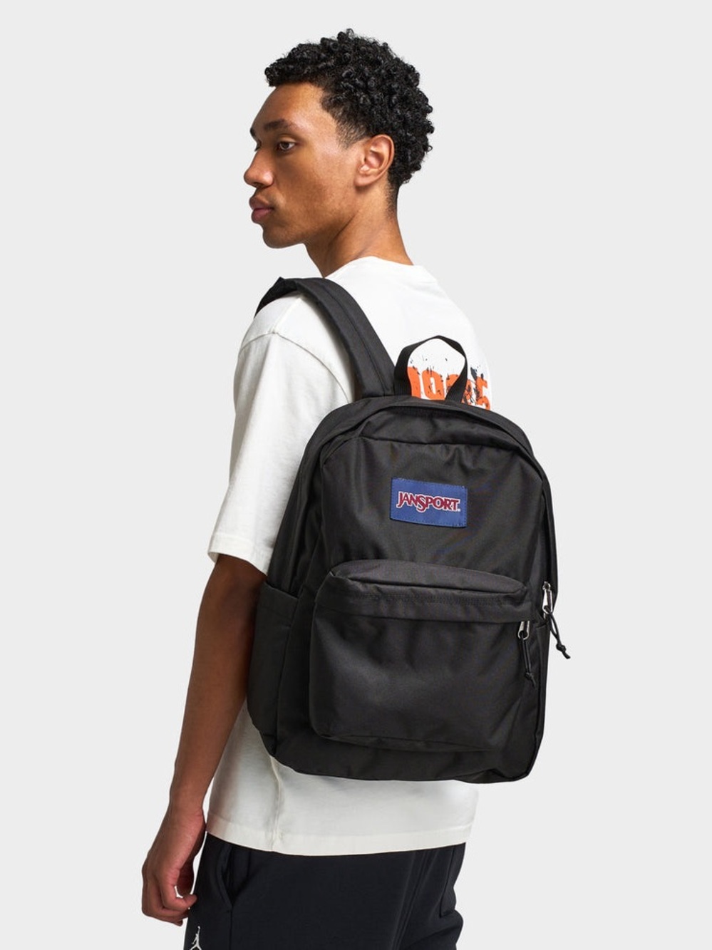 JanSport Black Backpack Knapsack